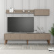 TV-yksikkö, Lyon 2 - Atlas, Walnut, Atlas Pähkinä, 100 % MELAMIINIPINNOITETTU LASTUlevy