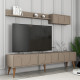 TV-yksikkö, Lyon 2 - Atlas, Walnut, Atlas Pähkinä, 100 % MELAMIINIPINNOITETTU LASTUlevy