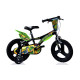 Lasten polkupyörä Dino Bikes 616L-DS, musta/vihreä, 16"