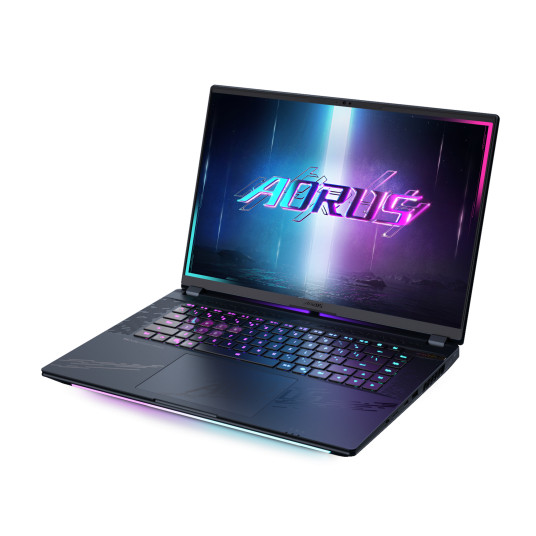 Kannettava tietokone Gigabyte AORUS MASTER, 16 WQXGA, Intel Core Ultra 9, RAM 32GB, 1TB SSD, NVIDIA GeForce RTX 5080, Windows 11 Pro, Black 16BYHC5EEE64SP