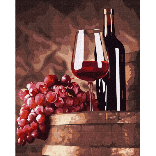 Maalaus numeroilla: RAFINED TASTE 40x50 laatikossa