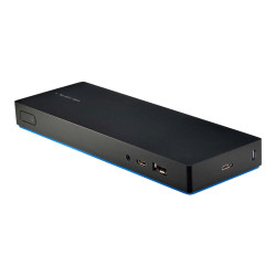 HP Elite USB-C Dock G4| 1 × USB 3.0| 1 × USB-C| 3,5 mm:n ääniliitäntä| 1 × Gigabit Ethernet| 1 × HDMI 2.0| 1 × DisplayPort| 2 × Powered USB 3.0| 1 × USB 2.0| Päivitetty/uusittu