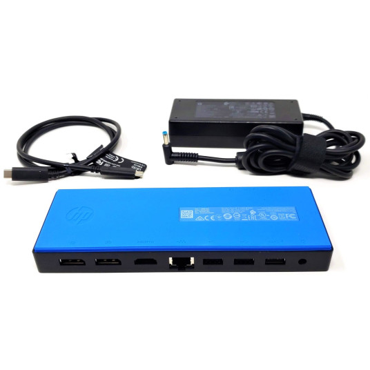 HP Elite USB-C Dock G4| 1 × USB 3.0| 1 × USB-C| 3,5 mm:n ääniliitäntä| 1 × Gigabit Ethernet| 1 × HDMI 2.0| 1 × DisplayPort| 2 × Powered USB 3.0| 1 × USB 2.0| Päivitetty/uusittu