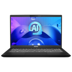 MSI Modern 15 H AI C1MG-081 - 15,6" FHD-näyttö, Intel Core Ultra 7 155H, 16 Gt DDR5 RAM-muistia, 512 Gt SSD-levy, Windows 11 Home