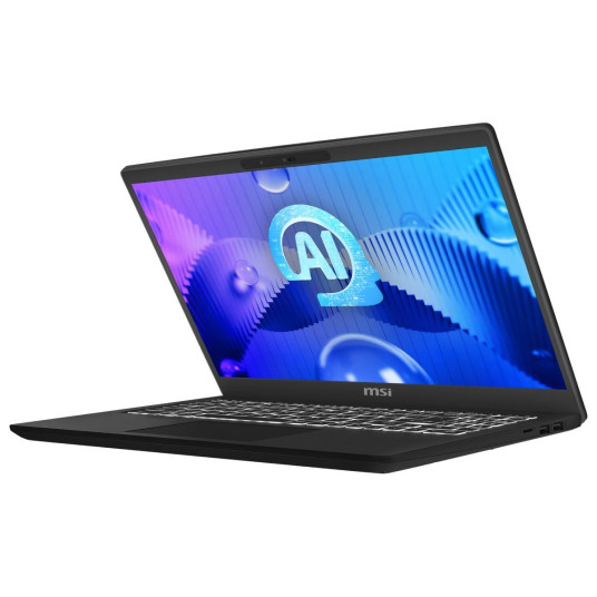 MSI Modern 15 H AI C1MG-081 - 15,6" FHD-näyttö, Intel Core Ultra 7 155H, 16 Gt DDR5 RAM-muistia, 512 Gt SSD-levy, Windows 11 Home
