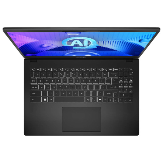 MSI Modern 15 H AI C1MG-081 - 15,6" FHD-näyttö, Intel Core Ultra 7 155H, 16 Gt DDR5 RAM-muistia, 512 Gt SSD-levy, Windows 11 Home