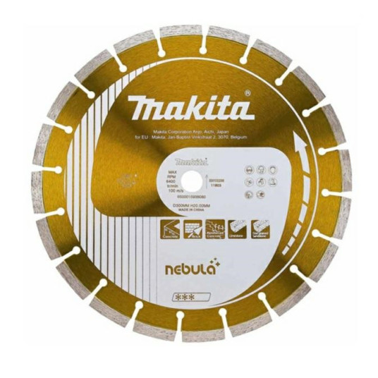 Makita diamond blade 300x20mm segment (dry/wet) concrete