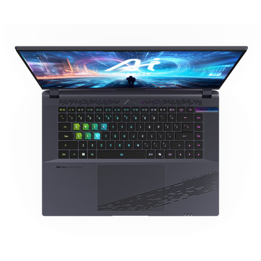 GIGABYTE AORUS 16X ASG-63DEC65SH - 16" QHD 165 Hz -näyttö, Intel Core i9-14900HX, 32 Gt RAM, 2 Tt SSD, NVIDIA GeForce RTX™ 4070, Windows 11 Home