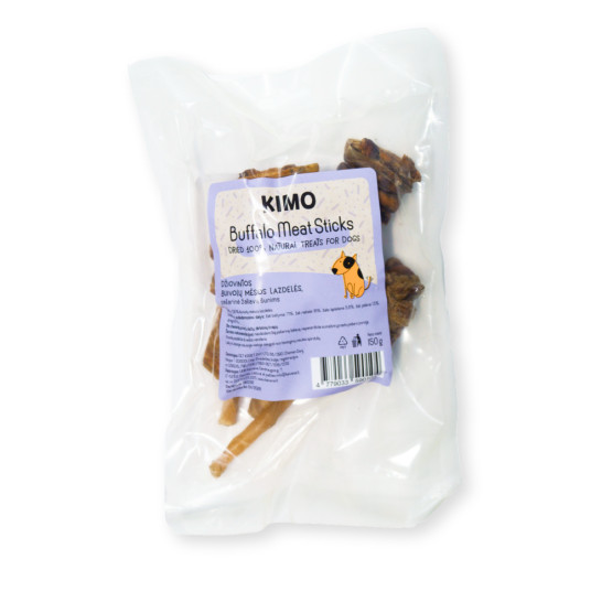 Kimo herkkukuivattuja puhvelinlihatikkuja 150g