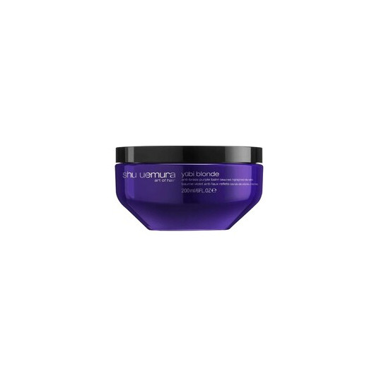 Shu-Uemura Yubi Blonde Anti-Brass Purple Balm - Hoitava naamio neutralisoimaan keltaisia hiussävyjä, 200 ml