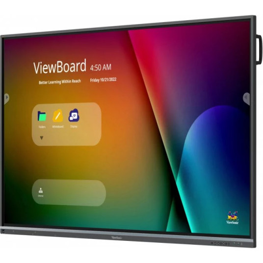 Viewsonic IFP7550-5F interaktiivinen valkotaulu 190,5 cm (75") 3840 x 2160 pikseliä kosketusnäyttö musta HDMI