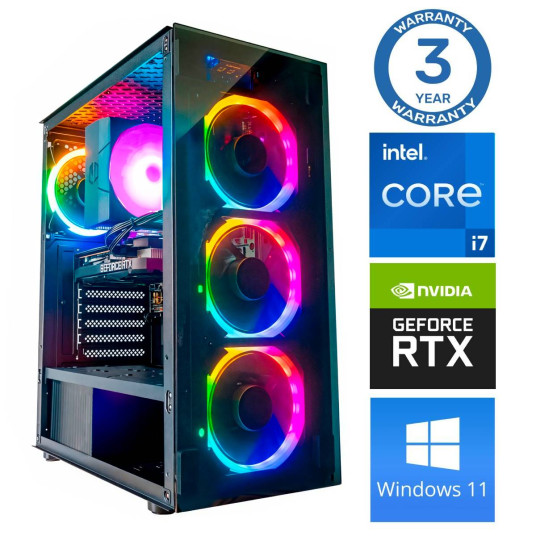INTOP i7-12700F 32GB 1TB SSD M.2 NVME+2TB RTX4060Ti 8GB WIN11