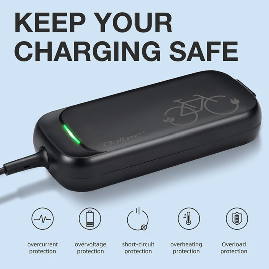 Charger for ebike 36V 42V 2A 5.5x2.5