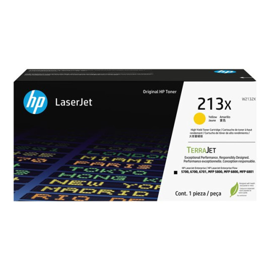 HP 213X Ylw Alkuperäinen LaserJet Toner Crtg