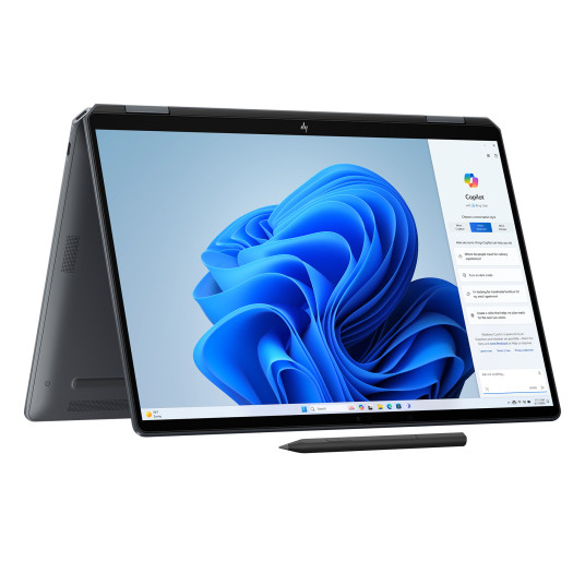 HP OmniBook Ultra Flip 14-fh0175ng sis. HDMI-sovitin ja kynä 14" 2.8k OLED Touch 120Hz, Intel Core Ultra 7 258V, 32GB RAM, 1TB SSD, Windows 11