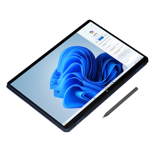 HP OmniBook Ultra Flip 14-fh0173ng sis. HDMI-sovitin ja kynä 14" 2.8k OLED Touch 120Hz, Intel Core Ultra 7 258V, 32GB RAM, 1TB SSD, Windows 11