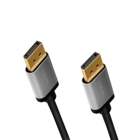 DisplayPort-kaapeli DP/M–DP/M, 4K/60Hz, alu,1