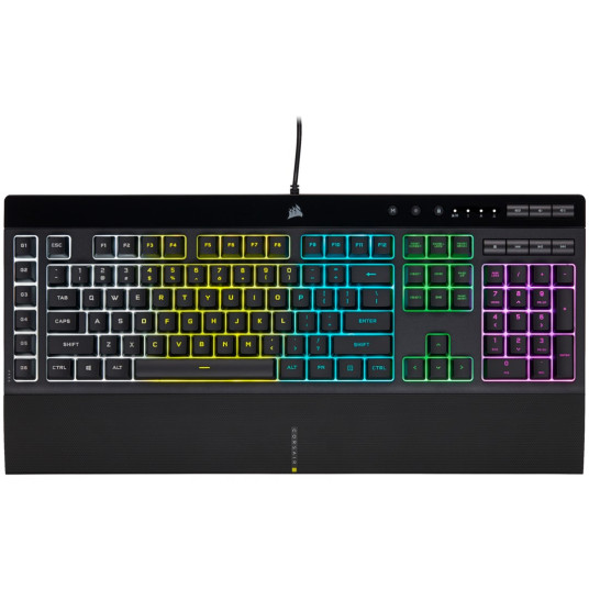 Corsair K55 RGB PRO -pelinäppäimistö, RGB LED - musta