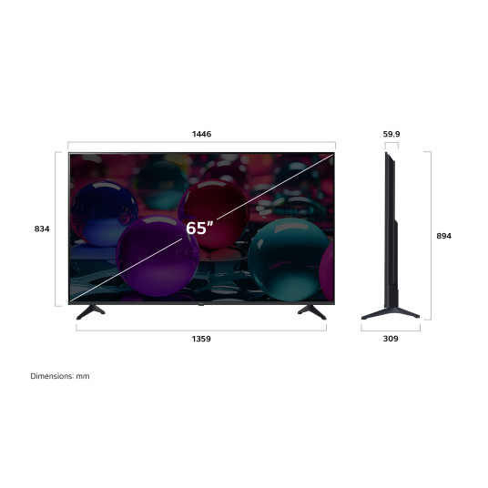 Televisio LG 65UA73003LA UHD 65" Smart