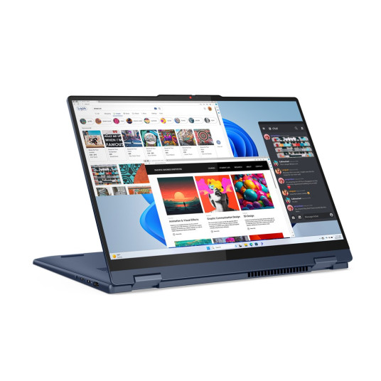 Kannettava tietokone Lenovo IdeaPad 5 2-in-1 16IRU9, 16 WUXGA, Intel Core 7, RAM 16GB, 1TB SSD, Intel Graphics, Windows 11 Home, Cosmic Blue 83DU001KUS