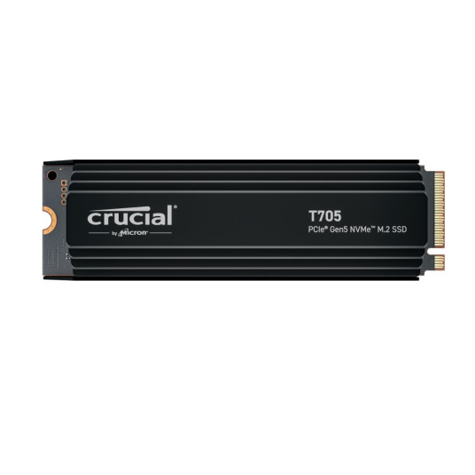 "M.2 2TB Crucial T705 NVMe PCIe 5.0 x 4 jäähdytyselementillä"