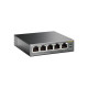 TP-Link TL-SG1005P Verkkoyhteydet Hallitsematon Gigabit Ethernet (10/100/1000) PoE-tuki Musta
