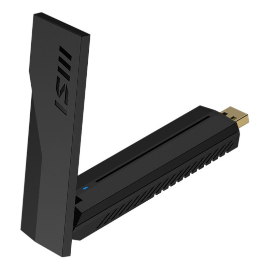 MSI BE6500 WiFi7 USB-tikku - Dongle-liitäntäkortti / sovitin USB 3.2 Gen 1 (3.1 Gen 1)