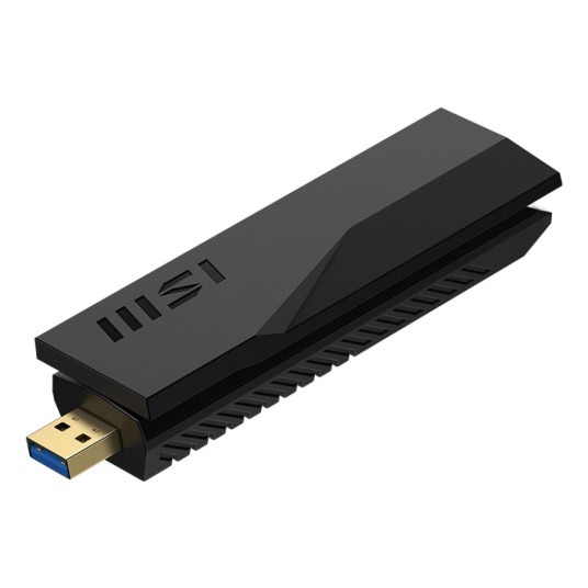 MSI BE6500 WiFi7 USB-tikku - Dongle-liitäntäkortti / sovitin USB 3.2 Gen 1 (3.1 Gen 1)