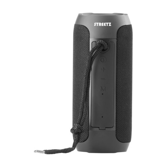 Bluetooth-kaiutin STREETZ, 2x5W, AUX, micro SD-liitäntä, musta / S250-BLK / 6612033