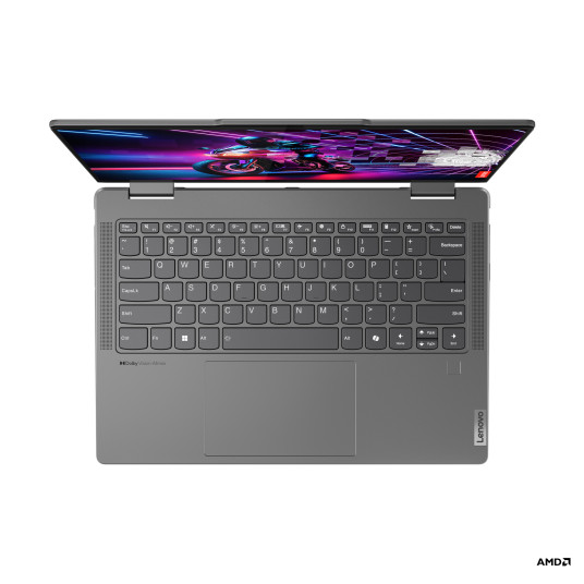 Kannettava tietokone Lenovo Yoga 7 2-in-1 14AHP9, AI-Powered Gaming PC, 14 WUXGA, AMD Ryzen 7, RAM 16GB, 512GB SSD, AMD Radeon 780M Graphics, Windows 11 Home, Grey 83DK002TPB