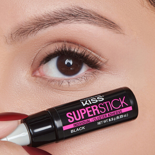 KISS - Eyelash Glue Super Stick Individual (Lash Cluster Adhesive) 6.5 g Black