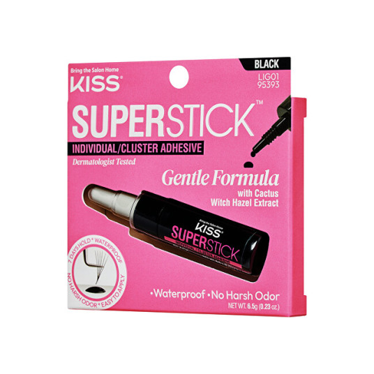 KISS - Eyelash Glue Super Stick Individual (Lash Cluster Adhesive) 6.5 g Black