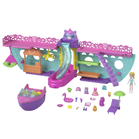 " Polly Pocket Unicorn Ship Set