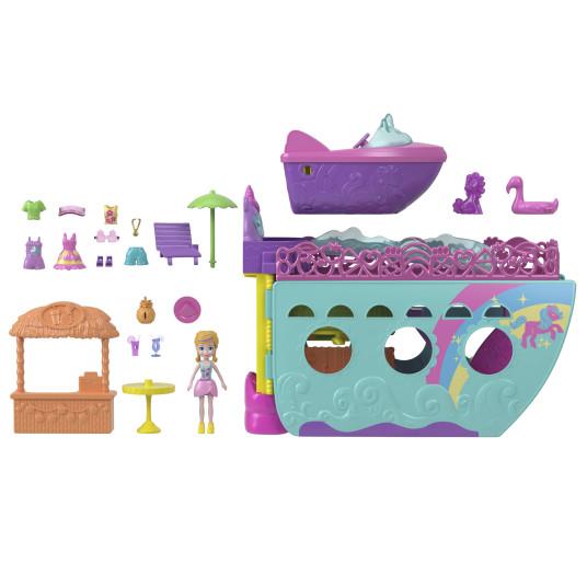 " Polly Pocket Unicorn Ship Set