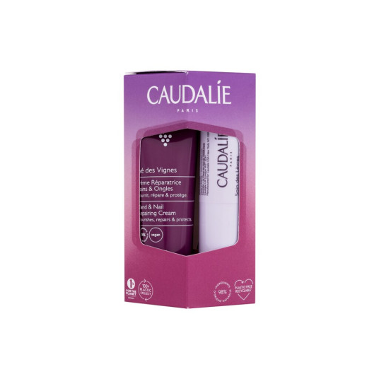 Käsivoide "Caudalie Thé Des Vignes Hand &amp; Lip Duo", 30ml, sarja