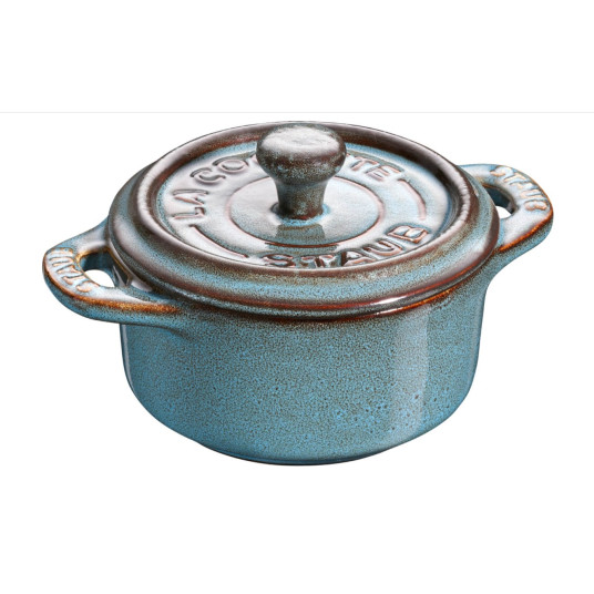 Staub Mini Cocotte Pyöreä 4 kpl. - 200 ml 40508-160-0 Antiikkiturkoosi