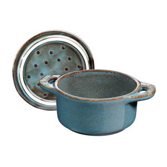 Staub Mini Cocotte Pyöreä 4 kpl. - 200 ml 40508-160-0 Antiikkiturkoosi