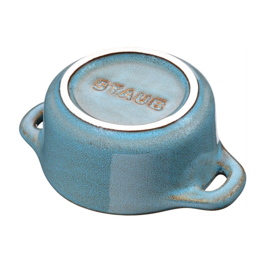 Staub Mini Cocotte Pyöreä 4 kpl. - 200 ml 40508-160-0 Antiikkiturkoosi