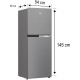 Jääkaappi BEKO RDNT231I40XBN