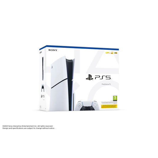 Pelikonsoli Sony Playstation 5 Slim (PS5) 1TB White Fortnite Cobalt Star Bundle