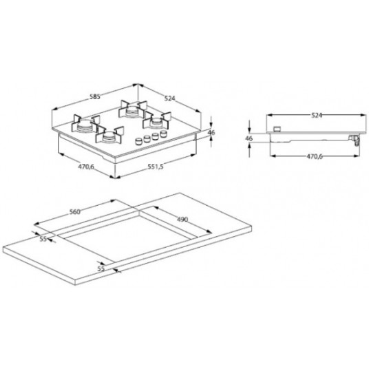 Beko HILG 642C5 SB kaasuliesi