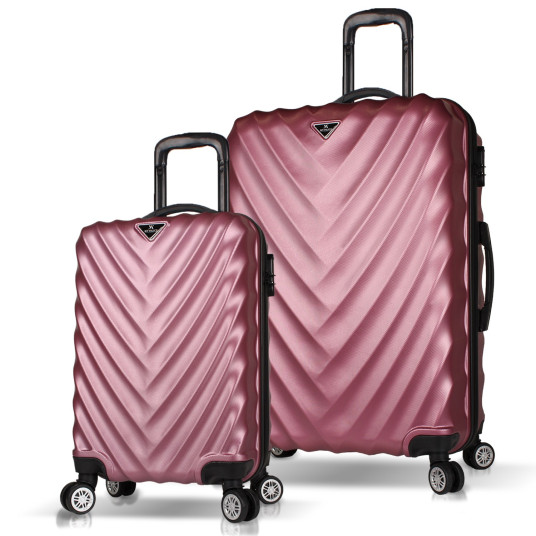 Matkalaukkusetti (2 kpl), Myvallice, Rose Gold, 37 L