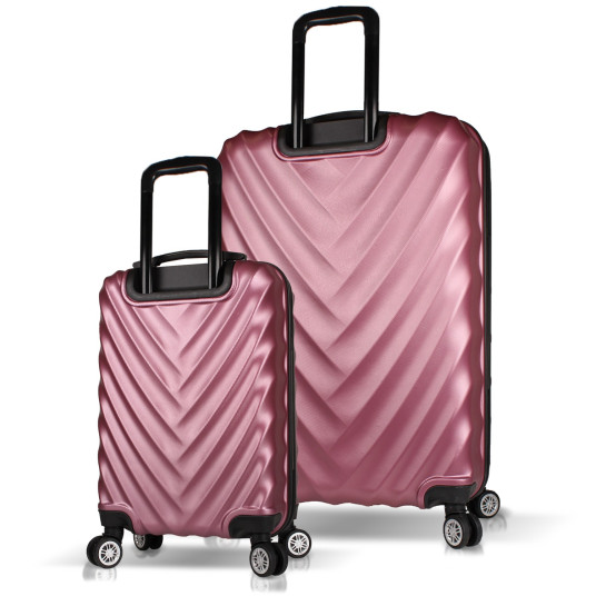 Matkalaukkusetti (2 kpl), Myvallice, Rose Gold, 37 L