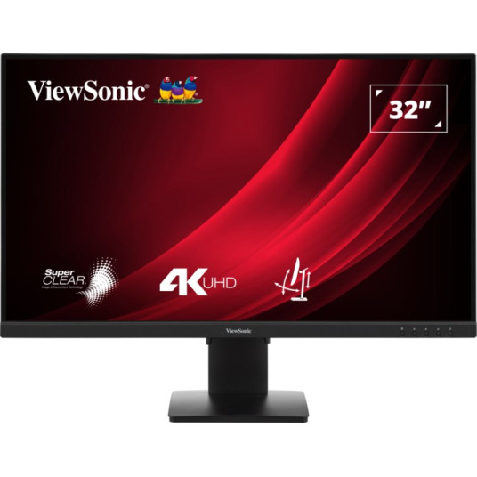 Viewsonic VG3208-4K Tietokonenäyttö 81,3 cm (32") 3840 x 2160 pikseliä 4K Ultra HD LED Musta