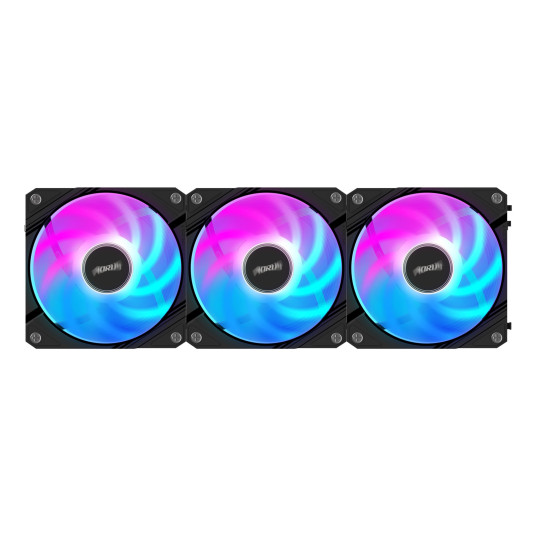 GIGABYTE AORUS EZ CHAIN FAN 120 (3-Pack) Emolevytuuletin 12 cm Musta 3 kpl 3 kpl