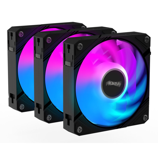 GIGABYTE AORUS EZ CHAIN FAN 120 (3-Pack) Emolevytuuletin 12 cm Musta 3 kpl 3 kpl