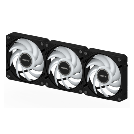GIGABYTE AORUS EZ CHAIN FAN 120 (3-Pack) Emolevytuuletin 12 cm Musta 3 kpl 3 kpl
