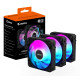 GIGABYTE AORUS EZ CHAIN FAN 120 (3-Pack) Emolevytuuletin 12 cm Musta 3 kpl 3 kpl