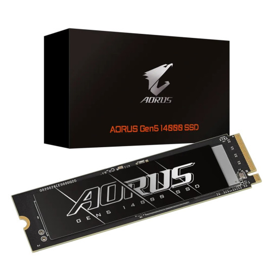 GIGABYTE AORUS Gen5 14000 SSD-levy 2 TB M.2 PCI Express 5.0 NVMe 3D TLC NAND