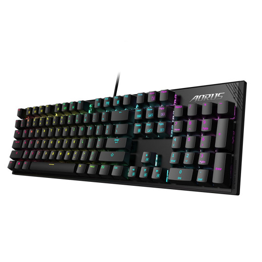 GIGABYTE AORUS K1 -pelinäppäimistö USB QWERTY Englanti Musta